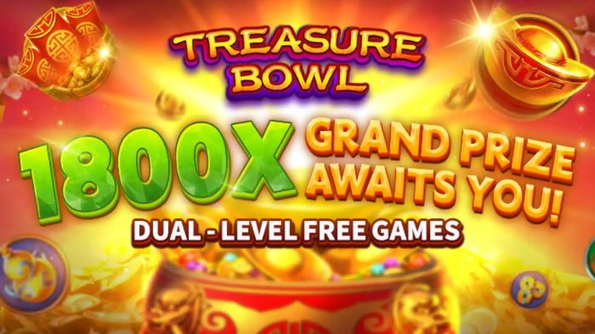 Multiplicadores Treasure Bowl rainha33 - 7777x Máximo com Tigela Dourada